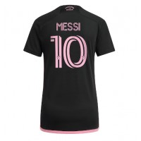 Maglie da calcio Inter Miami Lionel Messi #10 Seconda Maglia Femminile 2023-24 Manica Corta